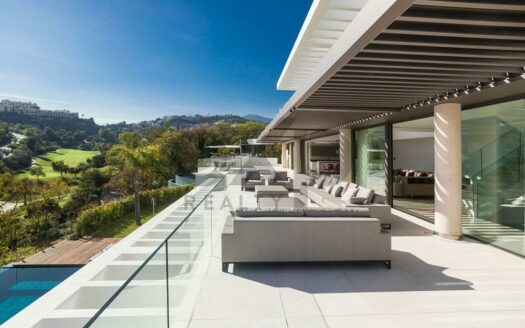 EXP08262, Modern brand new five bedroom villa with sea and golf views in La Quinta, Benahavis, MALAGA