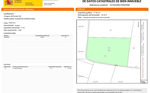 EXP08067, Finca rustica de olivos organicos en venta, Roquetes, TARRAGONA